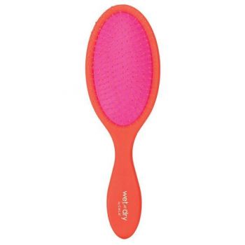 Perie pentru Parul Umed & Uscat Cala Wet-N-Dry Hair Brush Pop Colors - Orange & Hot Pink de firma original