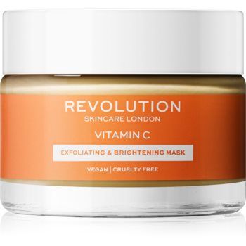 Revolution Skincare Vitamin C masca pentru exfoliere pentru strălucirea și netezirea pielii
