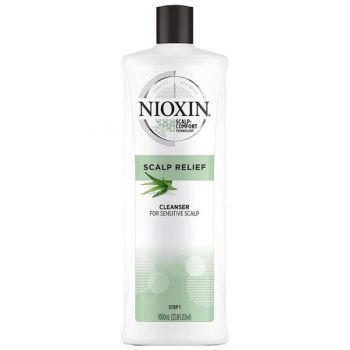 Sampon pentru Scalp Sensibil - Nioxin Scalp Relief Cleanser Step 1, 1000 ml de firma original