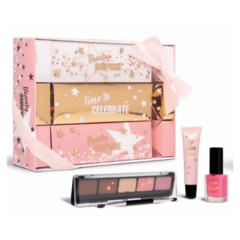 Set paleta machiaj Treffina Time to celebrate, 21,5 x 14,3 x 5 cm, set produse cosmetice machiaj