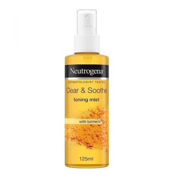 Toner spray pentru fata, Neutrogena Clear & Soothe, cu turmeric, 125 ml