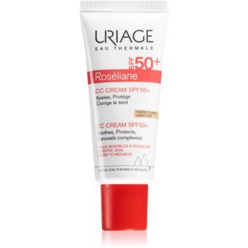 Uriage Roséliane CC Cream SPF 50+ cremă CC împotriva roșeții tenului SPF 50+