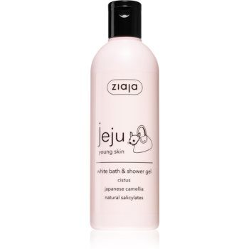 Ziaja Jeju Young Skin gel de dus si baie alb
