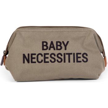 Childhome Baby Necessities Canvas Khaki geantă pentru cosmetice ieftin