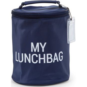 Childhome My Lunchbag Navy White geantă termoizolantă pentru mâncare ieftin
