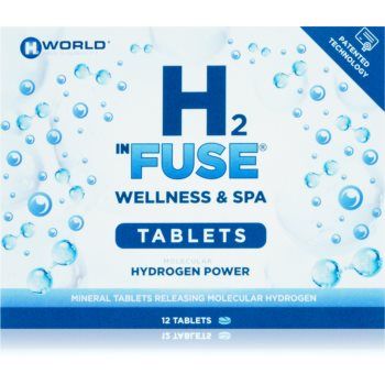 H2 InFuse 12 tablets Wellness & Spa Molecular hydrogen® tablete pentru baie efect regenerator