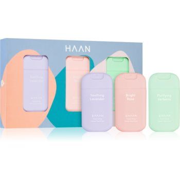 HAAN Gift Sets Blossom Elixir Essentials spray de curățare pentru mâini set cadou