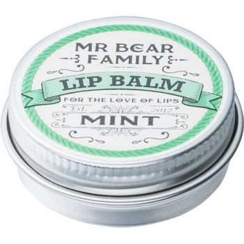 Mr Bear Family Mint balsam de buze pentru barbati ieftin