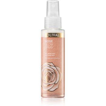 Olival Rose Glow spray iluminator pentru față și corp cu particule stralucitoare de firma original