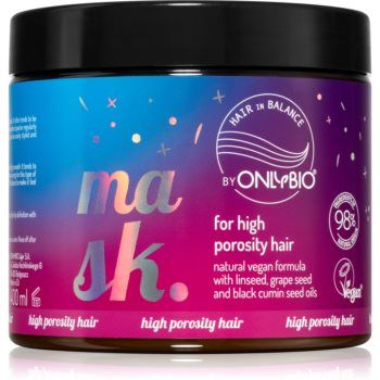 OnlyBio Hair in Balance mască nutritivă pentru păr foarte uscat