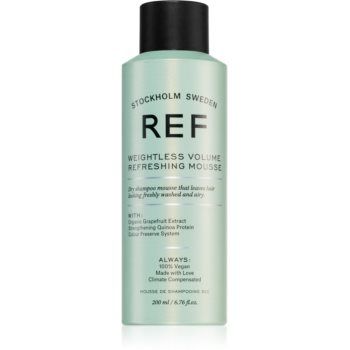 REF Weightless Volume Refreshing Mousse șampon uscat cremos pentru volum
