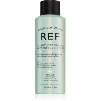 REF Weightless Volume Refreshing Mousse șampon uscat cremos pentru volum de firma originala