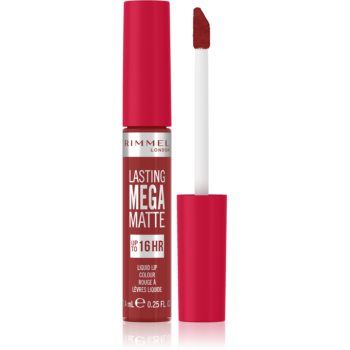 Rimmel Lasting Mega Matte ruj lichid mat, cu textură lejeră 16 de ore