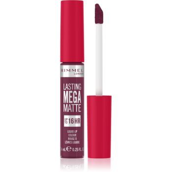 Rimmel Lasting Mega Matte ruj lichid mat, cu textură lejeră 16 de ore