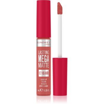 Rimmel Lasting Mega Matte ruj lichid mat, cu textură lejeră 16 de ore