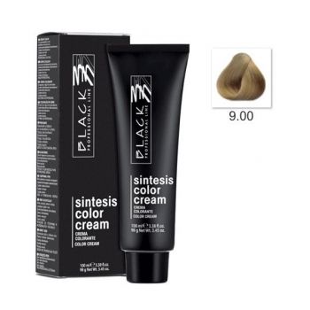 Vopsea Crema Permanenta - Black Professional Line Sintesis Color Cream, nuanta 9.00 Intense Very Light Blond, 100ml