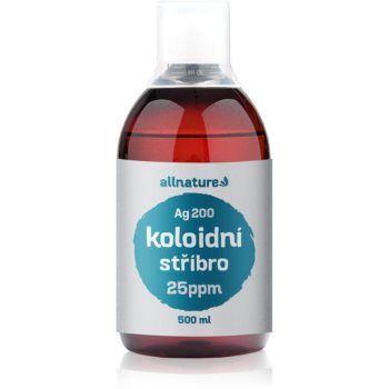 Allnature Colloidal silver Ag200 - 25 ppm tonic pentru curatare de firma originala