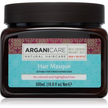 Arganicare Argan Oil & Shea Butter Hair Masque mască de hidratare profundă pentru păr vopsit