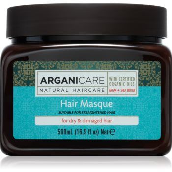 Arganicare Argan Oil & Shea Butter Hair Masque masca hranitoare pentru păr uscat și deteriorat
