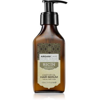 Arganicare Ricin Castor Oil Hair Serum ser pentru par pentru toate tipurile de păr de firma original