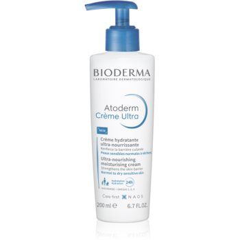 Bioderma Atoderm Créme Ultra Cremă nutritivă de corp pentru piele normală, sensibilă și uscată fara parfum
