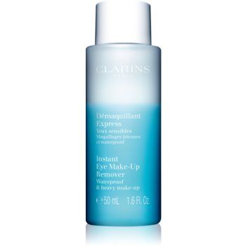 Clarins CL Cleansing Instant Eye Make-Up Remover demachiant pentru machiajul rezistent la apa pentru ochi sensibili