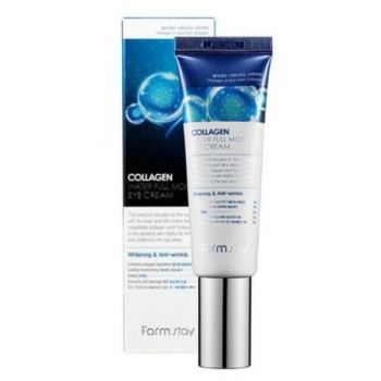 Crema Hidratanta pentru Zona Ochilor Farmstay Collagen Water Full Moist Eye Cream, 50 ml