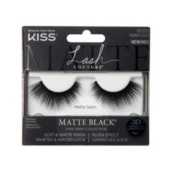 Gene False KissUSA Lash Couture Matte Black Matte Satin de firma originala
