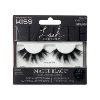 Gene False KissUSA Lash Couture Matte Black Matte Silk de firma originala