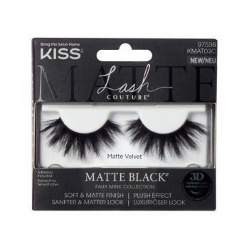 Gene False KissUSA Lash Couture Matte Black Matte Velvet de firma originala