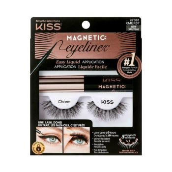 Kit gene si tus ochi KissUSA Magnetic Eyeliner Kit Charm