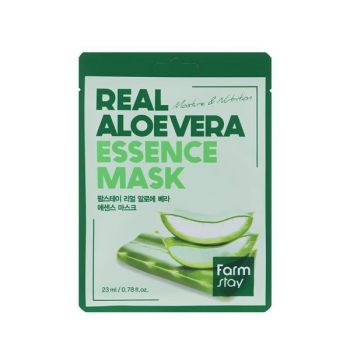 Masca Hidratanta & Calmanta cu Aloe Vera Farmstay Essence Mask, 23 ml