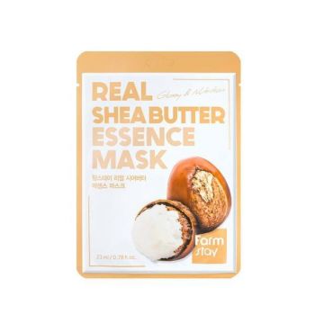 Masca Hidratanta & Hranitoare cu Unt de Shea Farmstay Essence Mask, 23 ml