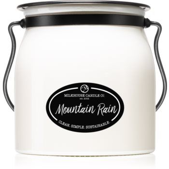 Milkhouse Candle Co. Creamery Mountain Rain lumânare parfumată Butter Jar