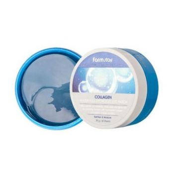 Plasturi Hidratanti pentru Zona Ochilor Farmstay Collagen Water Full Hydrogel Eye Patch