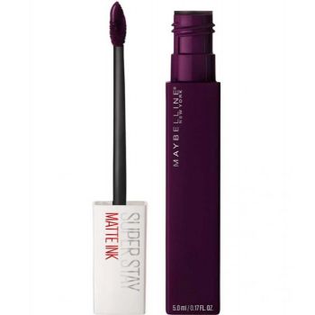 Ruj lichid mat rezistent la transfer Maybelline New York SuperStay Matte Ink, 45 Escapist, 5 ml