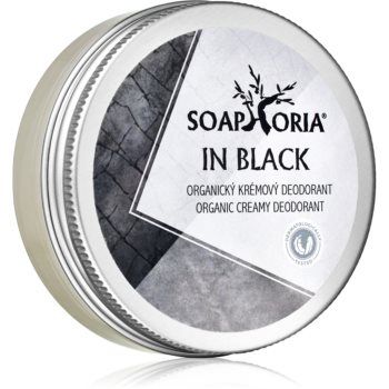 Soaphoria In Black Organic Creamy Deodorant crema deo organiza pentru barbati