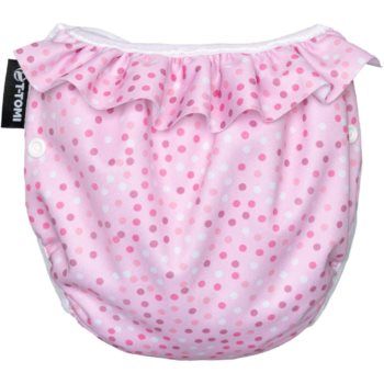 T-TOMI Diaper Swimwear Pink Dots scutece lavabile tip slip de înot