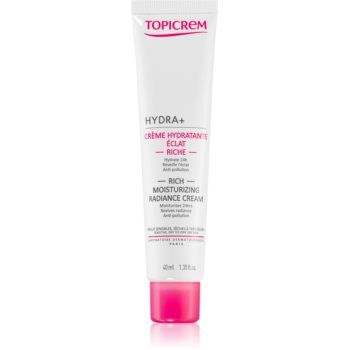 Topicrem Hydra+ Rich Radiance Cream crema intens hidratanta ziua