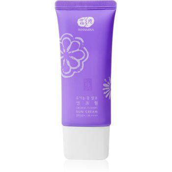 WHAMISA Organic Flowers Sun Cream tratament pentru protectie solara SPF 50+