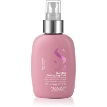 Alfaparf Milano Semi di Lino Moisture Nutritive Detangling Fluid tratament de hidratare fara clatire pentru par usor de pieptanat