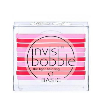 Elastic pentru par InvisiBobble Basic Jelly Twist, 10 buc