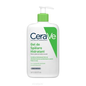 Gel de spalare hidratant pentru piele normala si uscata, CeraVe, 473 ml ieftin