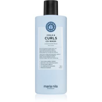 Maria Nila Coils & Curls Co-Wash sampon si balsam pentru par ondulat si cret