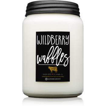 Milkhouse Candle Co. Farmhouse Wildberry Waffles lumânare parfumată Mason Jar