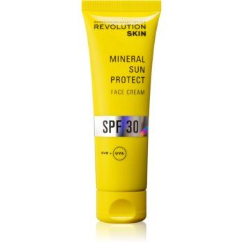 Revolution Skincare Sun Protect Mineral crema protectoare cu minerale pentru piele sensibilă SPF 30