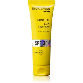 Revolution Skincare Sun Protect Mineral crema protectoare cu minerale pentru piele sensibilă SPF 30 de firma originala