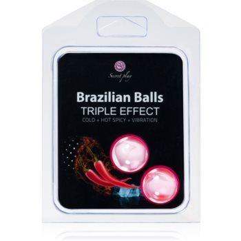 Secret play Brazilian 2 Balls Set Triple Effect ulei de masaj ieftin