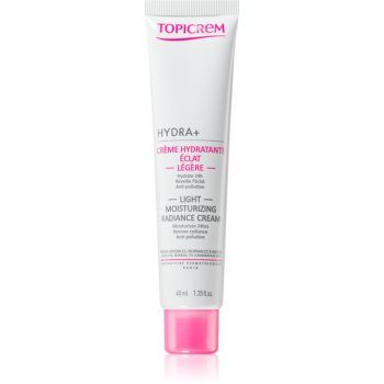 Topicrem Hydra+ Light Radiance Cream Crema hidratanta pentru zi pentru piele sensibila normala-combinata