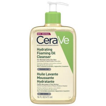 Ulei de curatare spumant si hidratant pentru piele normal-uscata, CeraVe, 473 ml de firma original